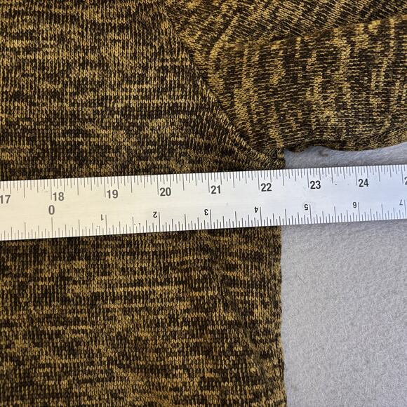 Weatherproof Vintage Sweatshirt Mens Large Brown Fleece Henley Pullover Heavy - Picture 4 of 9